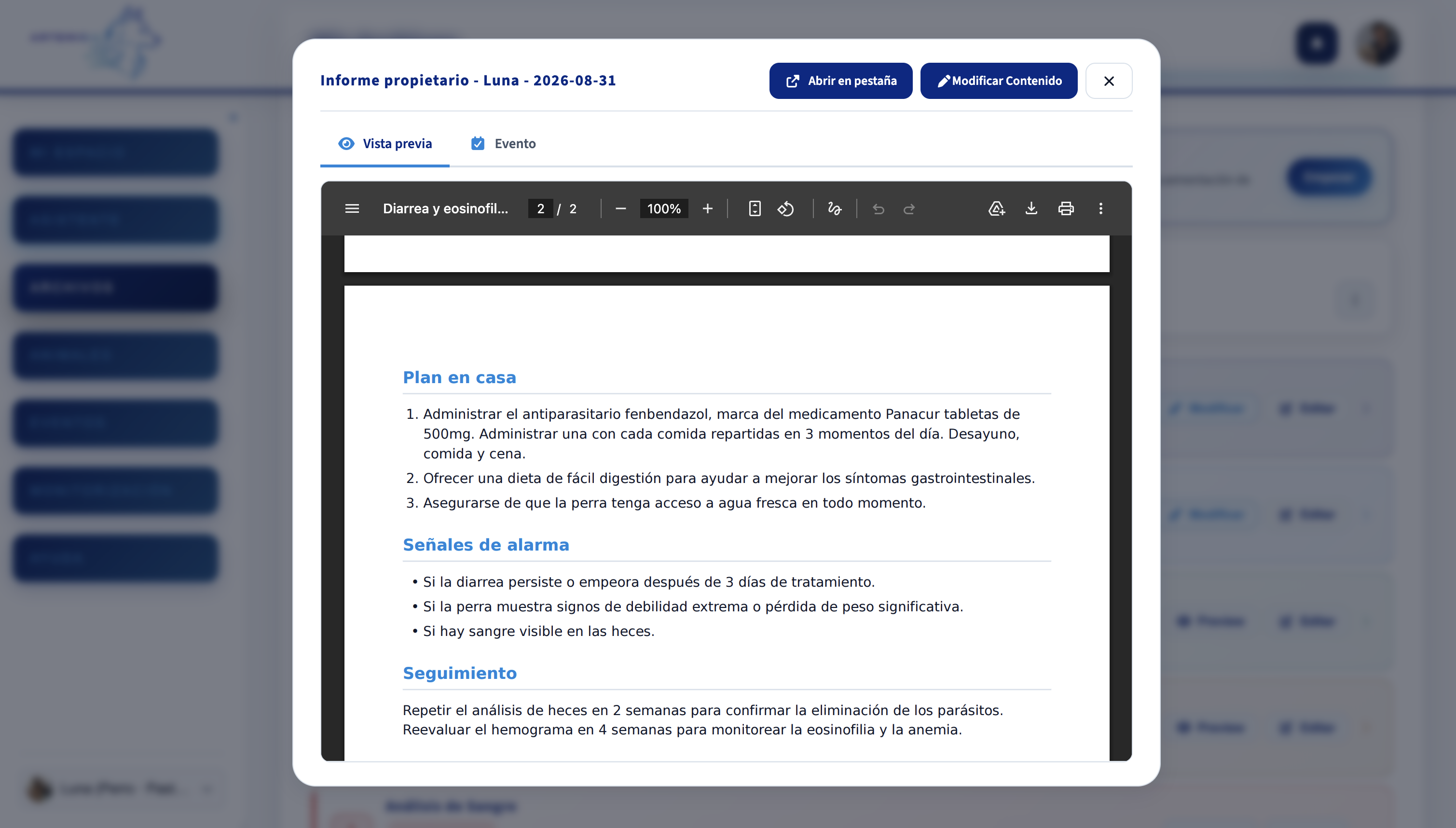 Genera informes de tus conversaciones